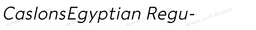 CaslonsEgyptian Regu字体转换 CaslonsEgyptian Regu字体转换
